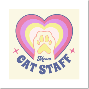 Meow Cat Staff Posters and Art